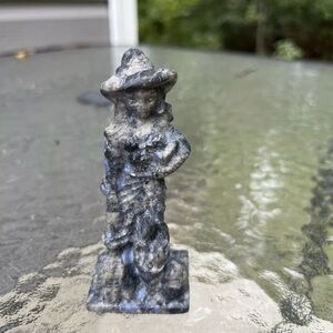 Hand carved Llanite Rhyolite Cystal witch carving Reiki Healing Halloween